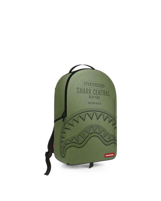 Sprayground Green Shark Central All Star Embossed Backpack