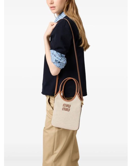 Miu Miu Natural Ivy Tote Bag