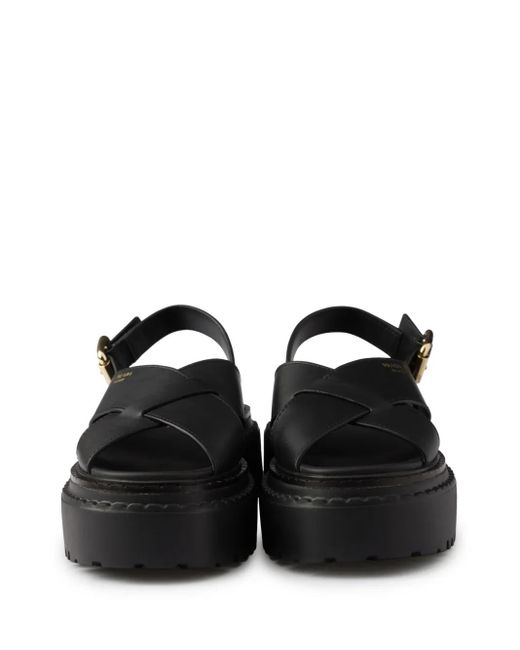 Prada レザー サンダル Black