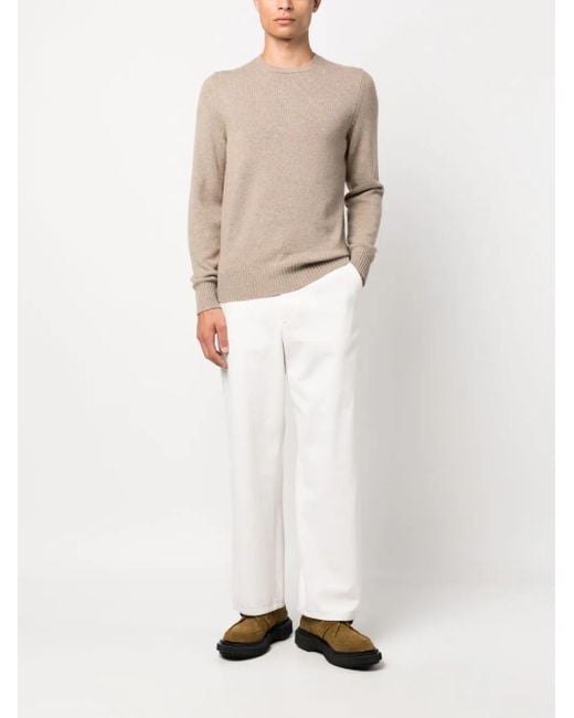 メンズ Drumohr カシミア セーター White
