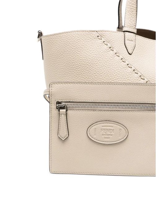 Fendi Natural Neutrals Tote Bags for men