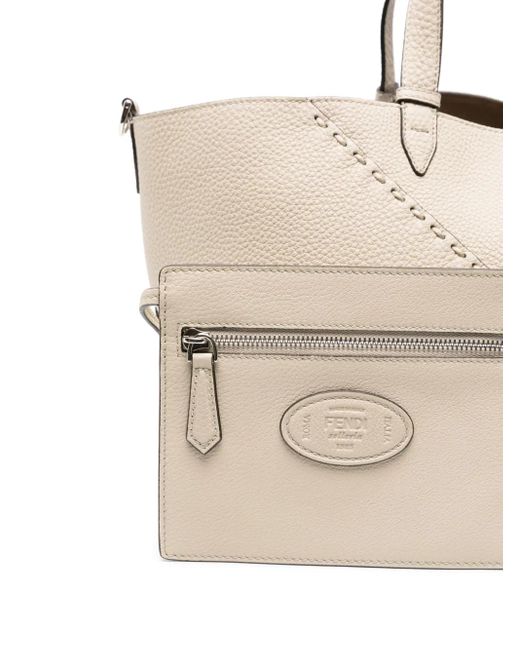 メンズ Fendi セレリア ダイアゴナル ハンドバッグ S Natural