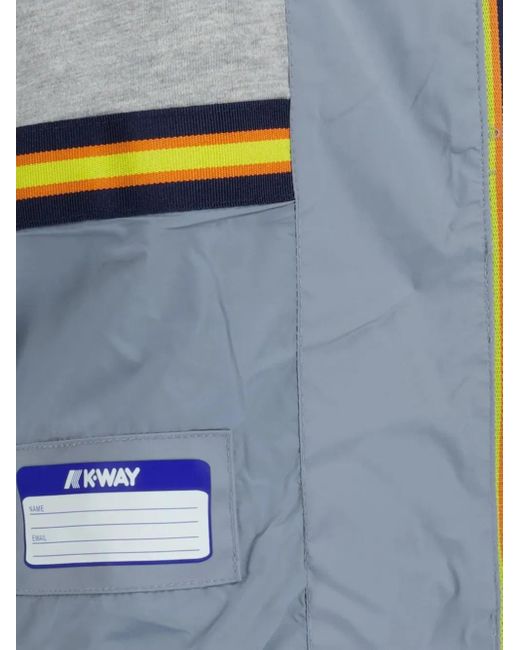 K-Way Amaury Kapuzenjacke mit Reißverschluss in Blue für Herren