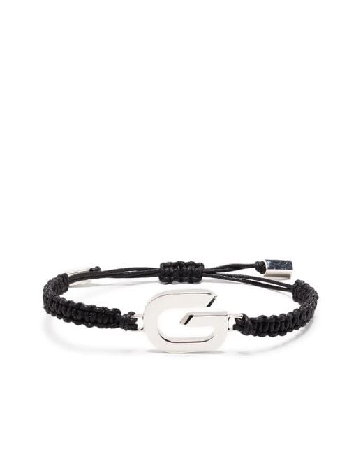 Givenchy White Logo-Lettering Bracelet