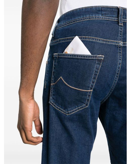 Jeans slim a vita media di Jacob Cohen in Blue da Uomo