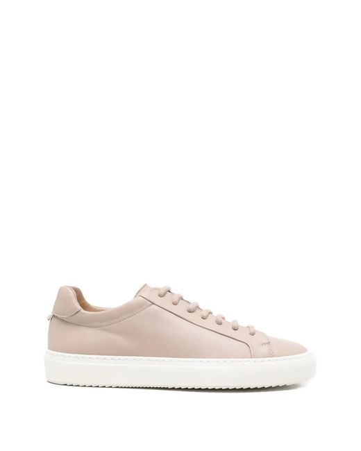 Doucal's White Leather Sneakers