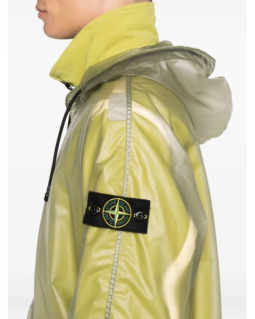 Stone Island Regenmantel mit Sheer-Effekt in Green für Herren