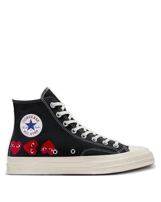 Comme des Garçons Black X Converse Chuck 70 Heart-Motif High-Top Sneakers for men