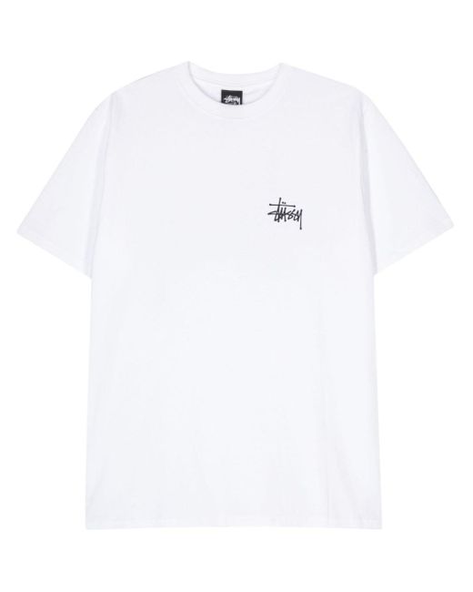 Stussy Effen T-shirt in het White