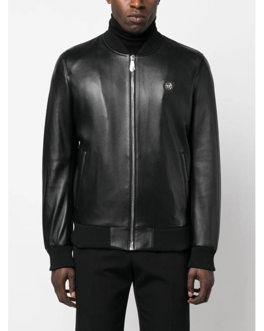 Philipp Plein Black Jacket for men