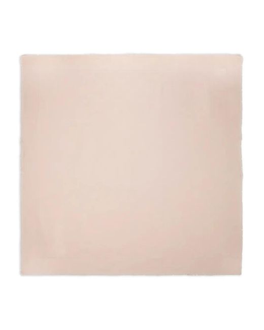 Ferragamo Natural Gancini Jacquard Fringed Scarf