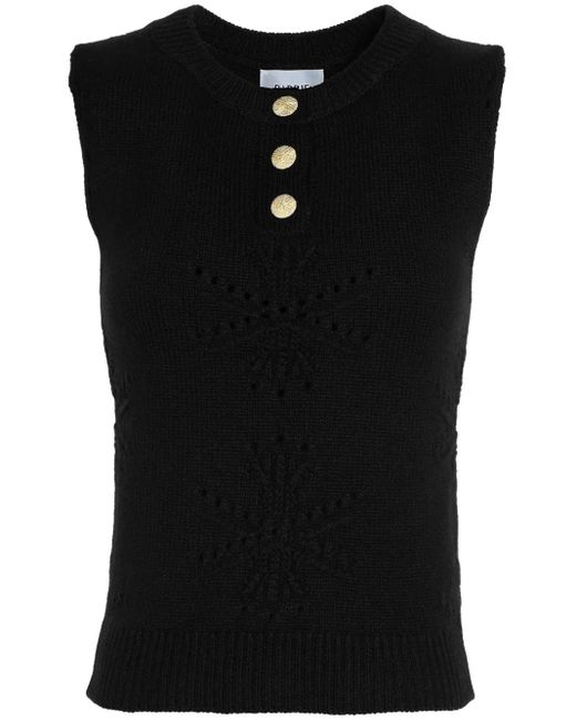 Barrie オールオーバーモチーフ トップ Black
