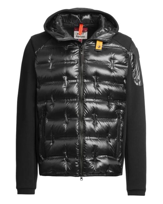 Parajumpers Black Quilted Hooded Jacket for men