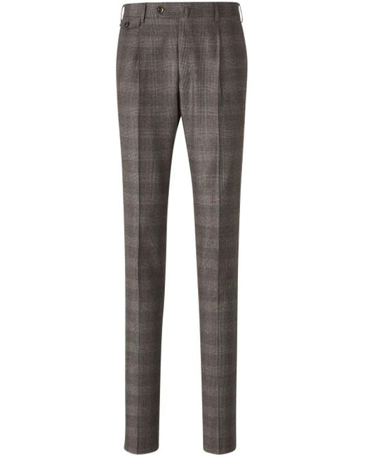 メンズ PT Torino チェック パンツ Gray