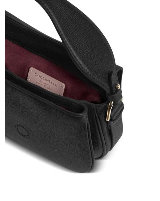 Coccinelle Mavery バックル ショルダーバッグ S Black