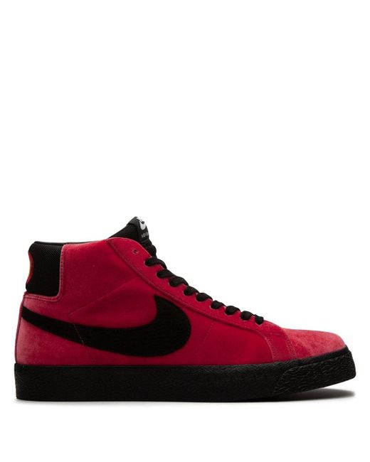 Nike Sb Zoom Blazer Mid Sneaker in Red for Men | Lyst