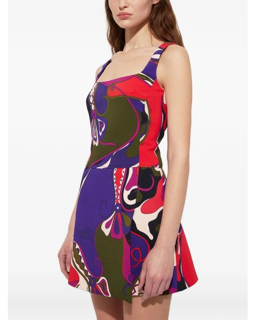 Emilio Pucci Red Cady Dress