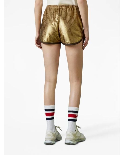 Gucci Brown Maxi Gg Shorts