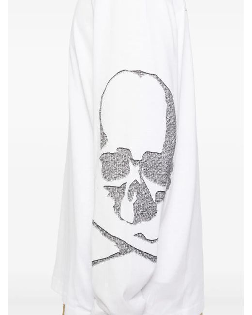 メンズ MASTERMIND WORLD スカルプリント Tシャツ White