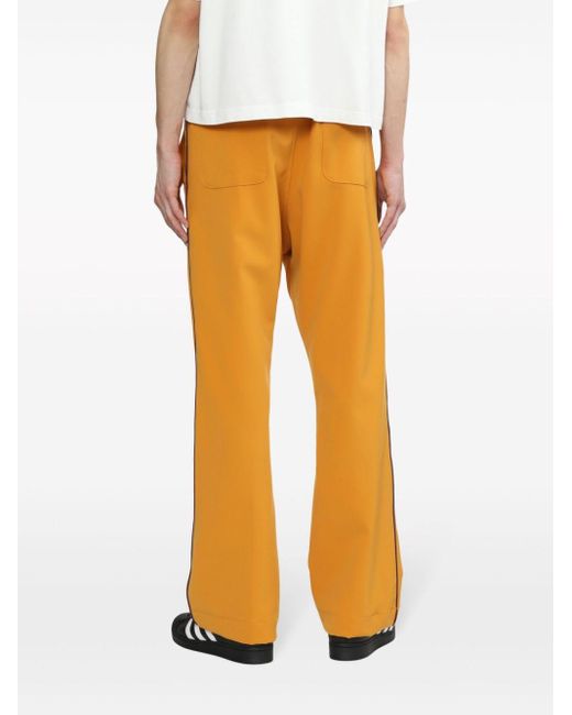 Needles Orange Stripe-detail Elasticated-waist Track Pants for men