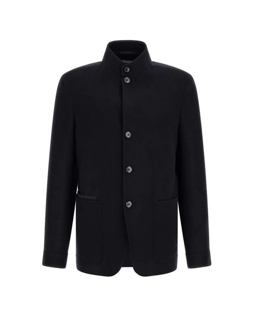 Zegna Blue Il Conte Cashmere Jacket for men