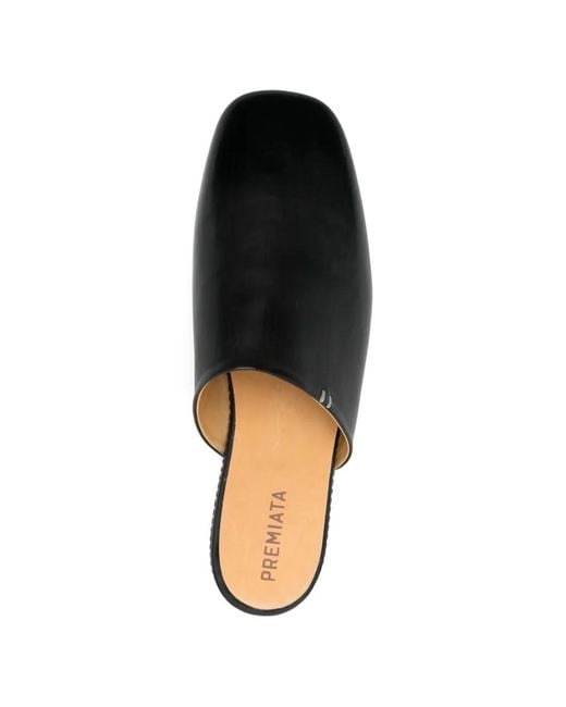 Premiata Black Point Toe Slippers for men