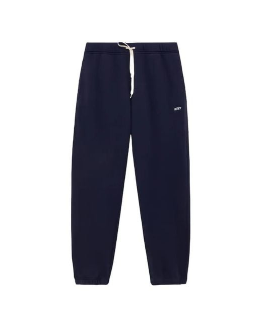 Autry Blue Logo-Patch Drawstring Track Pants