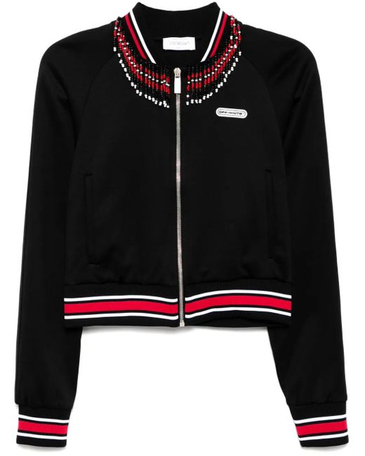 Off-White c/o Virgil Abloh Black Embr Off Patch Tracksuit Jacket