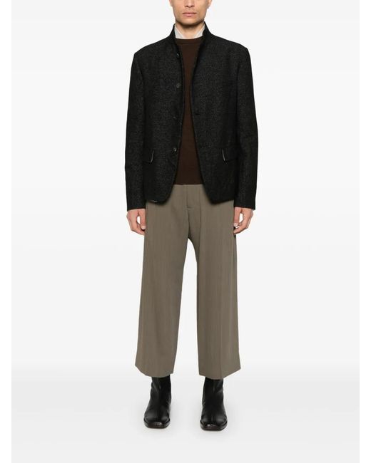 Forme D'expression Black Shrunken Jacket for men