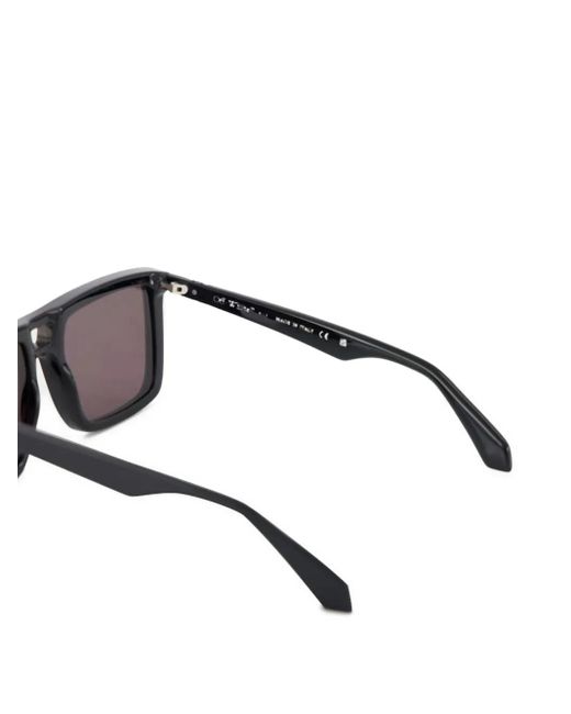Off-White c/o Virgil Abloh Stratford Sonnenbrille Mit Eckigem Gestell in Black für Herren