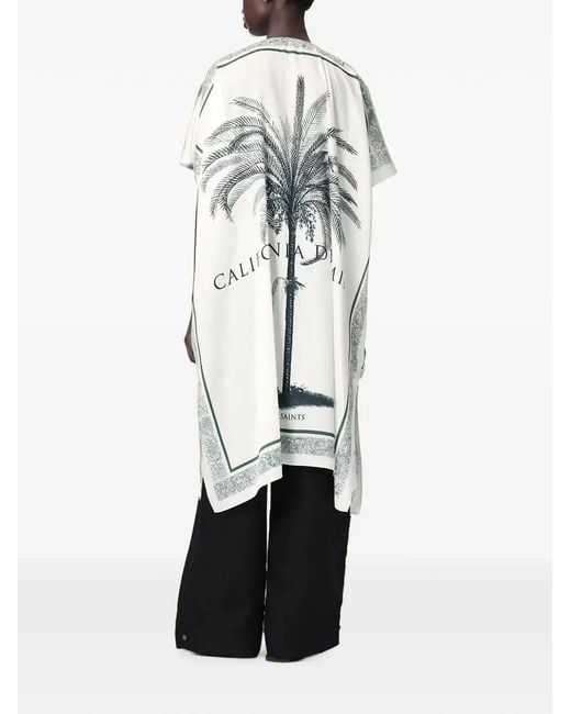 AllSaints White Tess Kafkan