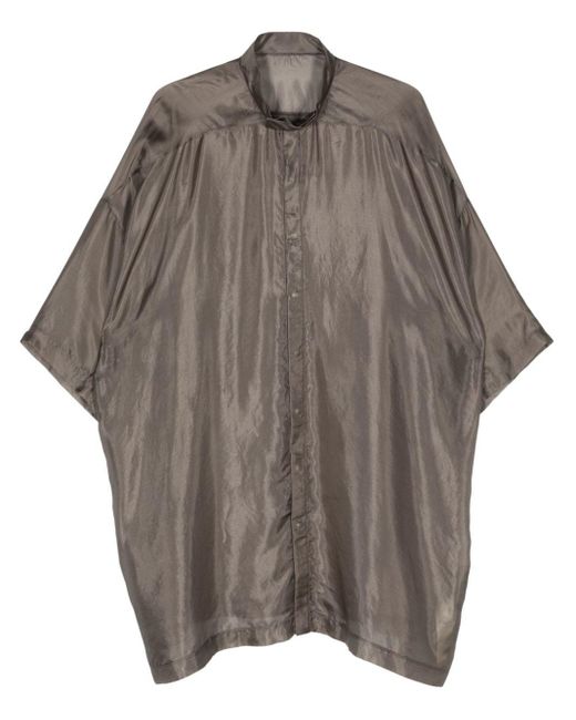 Rick Owens Gray Edfu Magnum Silk Shirt for men