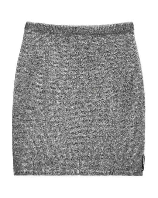 Minigonna A Coste di Alexander Wang in Gray