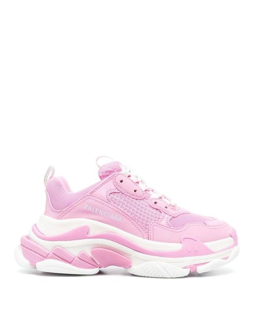 balenciaga sneakers pink triple s