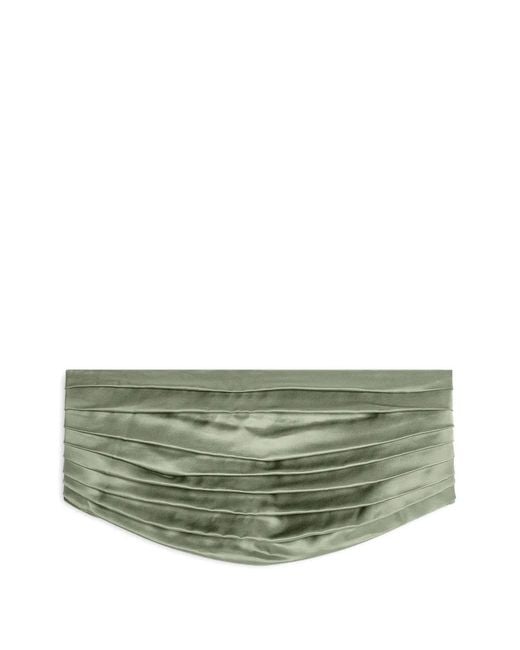 Dries Van Noten Green Satin Belt for men