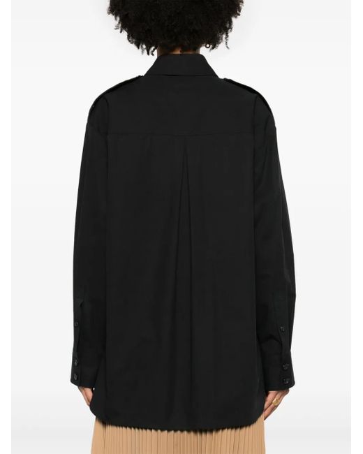 Khaite Black The Missa Cotton Shirt