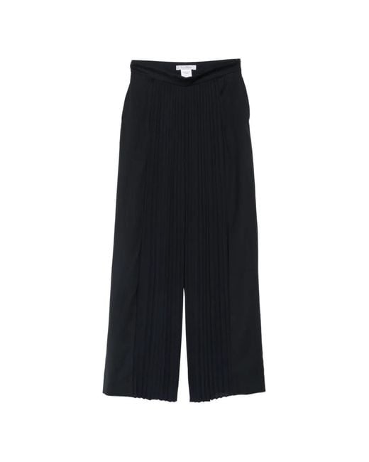 Max Mara Black Tiglio Pleated Palazzo Pants