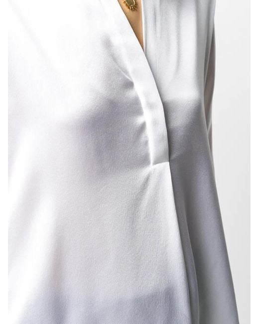 Vince Ruimvallende Blouse in het White