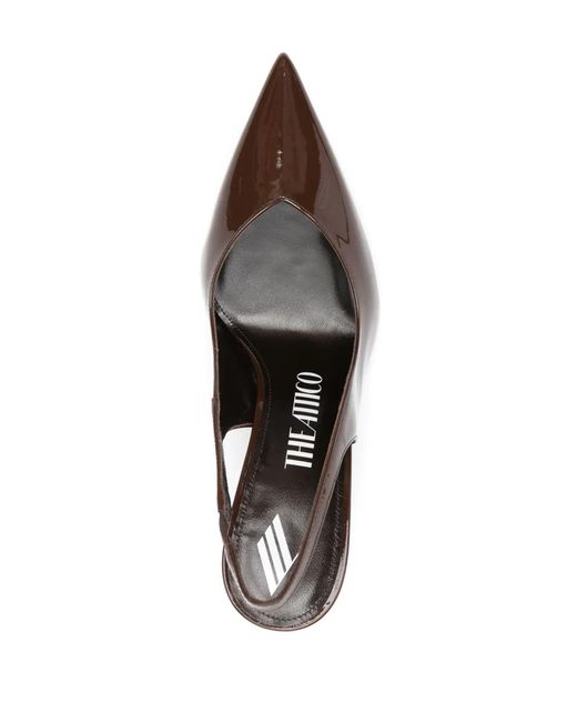 The Attico Brown Cheope 105Mm Leather Pumps