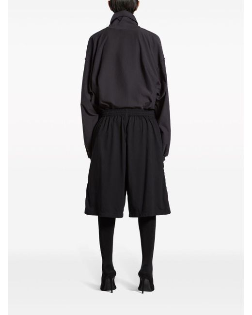 Balenciaga Black Hybrid Cotton Shorts