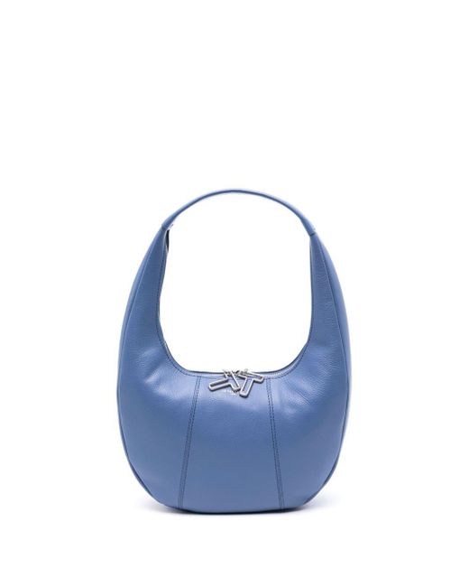 Le Tanneur Blue Medium Juliette Leather Shoulder Bag