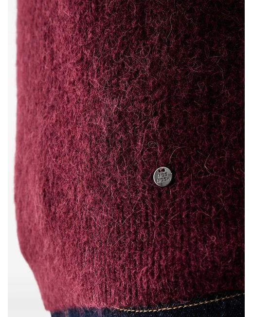 Mos Mosh Red Mmthora Quarter-Zip Sleeveless Sweater