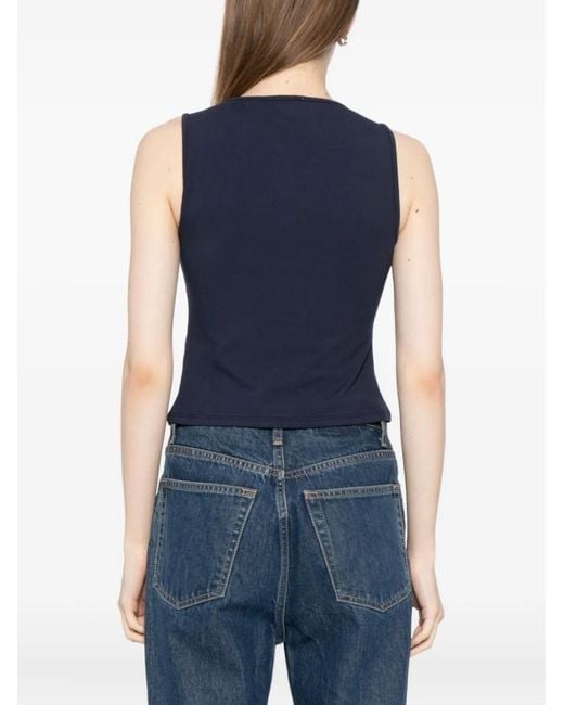 Reformation Blue Tefi Vest Top