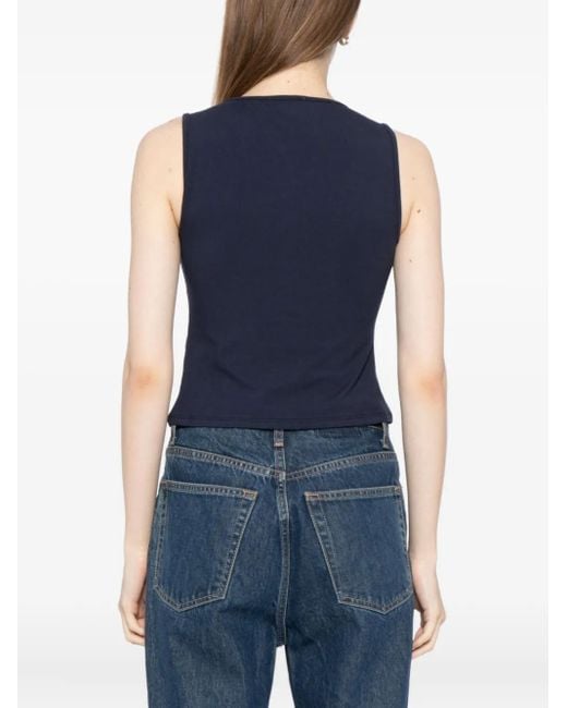Reformation Blue Tefi Vest Top