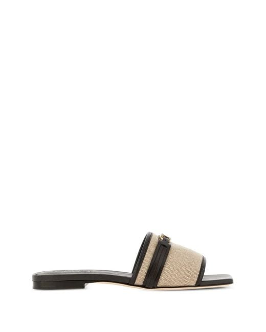 Tod's White Buckle-Detail Sandals