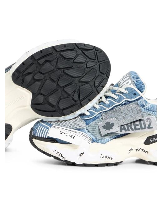 Baskets Faster DSquared² en coloris Blue