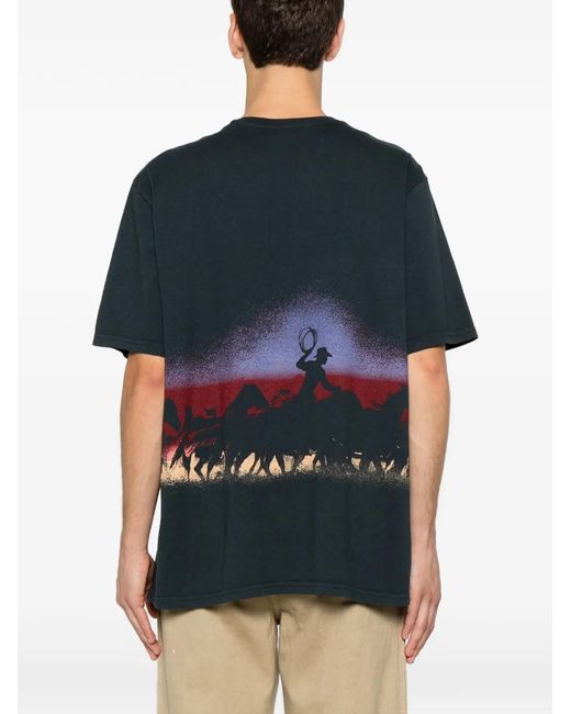 One Of These Days Black Driftin' Back Graphic-Print T-Shirt for men