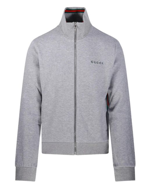 Gucci T-Shirt mit Reißverschluss in Gray für Herren