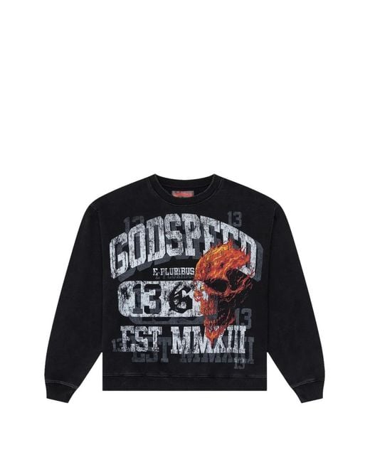 Godspeed Black Printed Seeing Double Sweatshirt for men