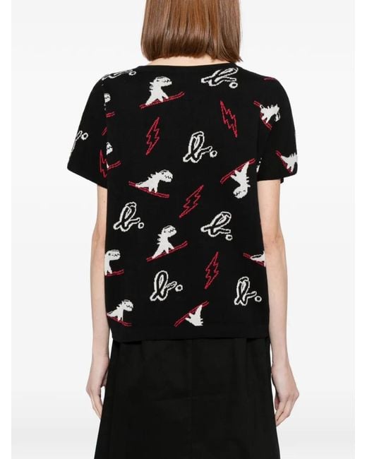 SPORT b. by agnès b. Black Dino Christmas Vest